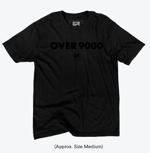 ~CLOTHING: Men&#39;s FITTED OVER 9000 T-SHIRT